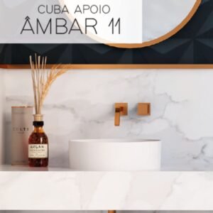 Cuba Sabbia Âmbar 11 - Branca - Fosco Acetinado - Apoio