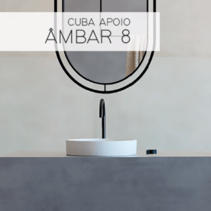 Cuba Sabbia Âmbar 8 - Branca - Fosco Acetinado - Apoio