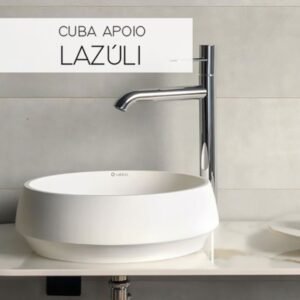 Cuba Sabbia Lazuli - Branco - Fosco - Apoio
