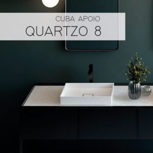 Cuba Sabbia Quartzo 8 - Branca - Fosco Acetinado - Apoio
