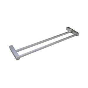Toalheiro Duplo Ilheus 100% Inox 304 Polido 400mm