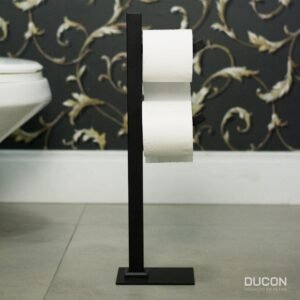 Papeleira de Chão 2 Hastes Black Premium Ducon